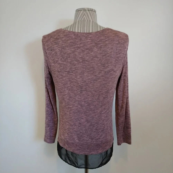 Armand Thiery Knit Shirt with Sheer Accent, L - Picture 4 of 5